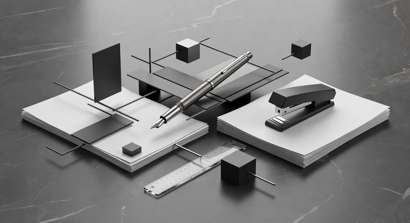 Útiles de Oficina: Concepto visual