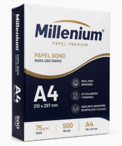 PAPEL BOND A4 MILLENIUM PARA IMPRESIÓN Y ESCRITURA.